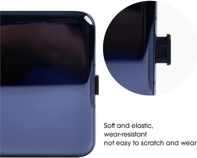 Black USB C Dust Plug 120Pcs Silicone Anti Dust Plug Type C Charging Port Protector Cap Cover for Smart Phones Tablets - Image 4